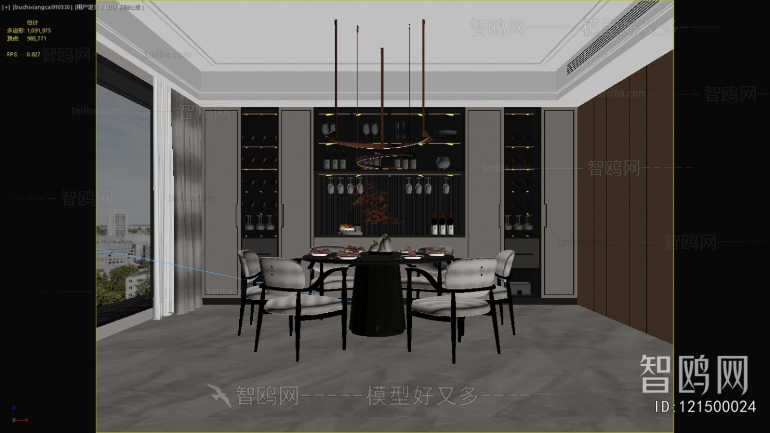 New Chinese Style Dining Room