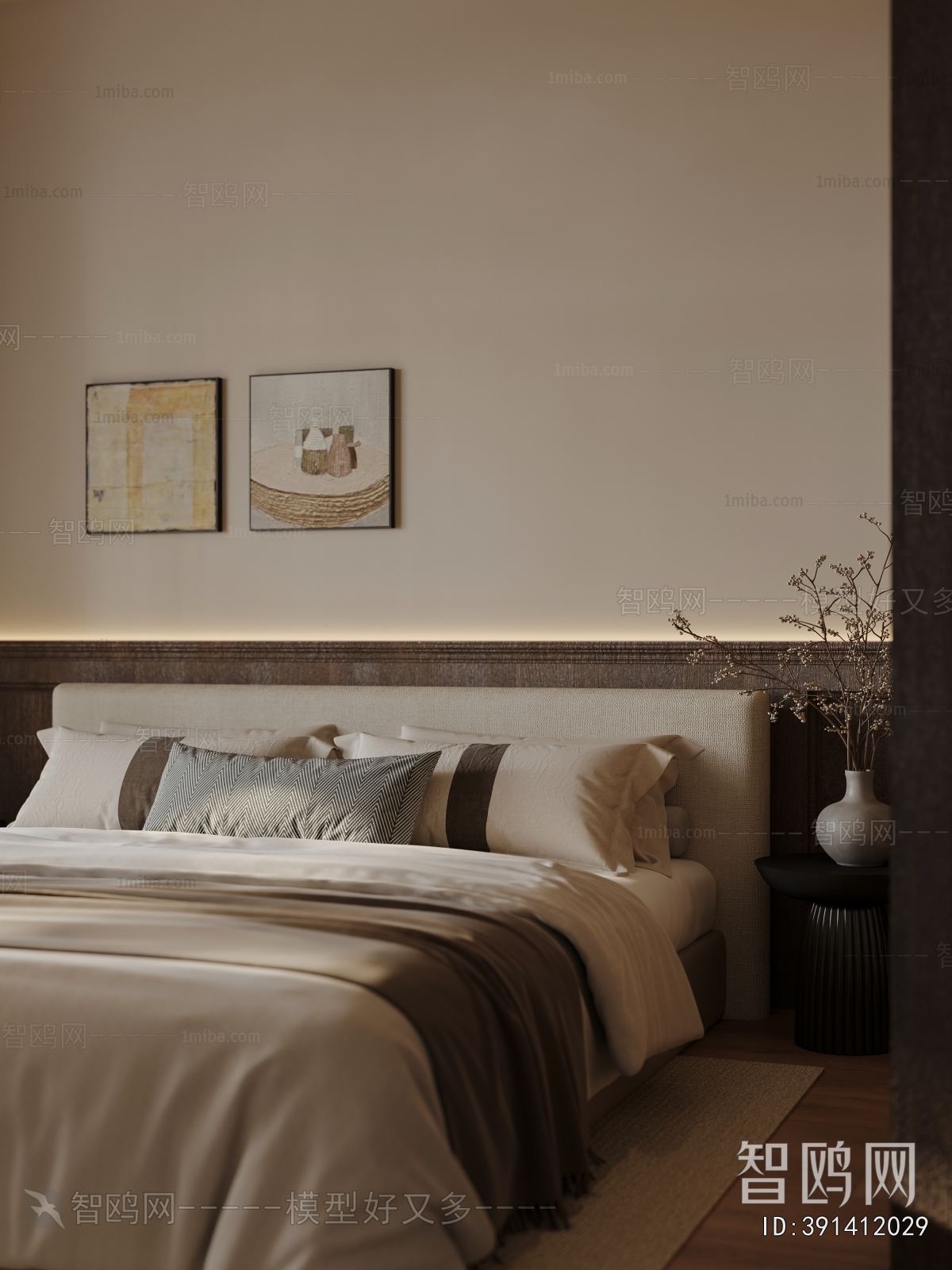 New Chinese Style Bedroom