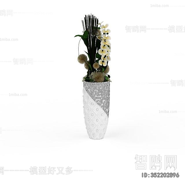 Modern Ground Green Plant Potted Plants