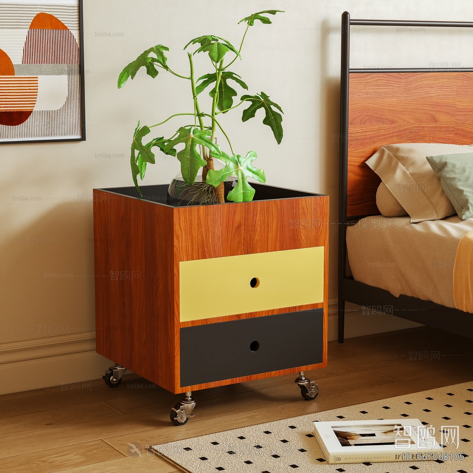 Modern Bedside Cupboard