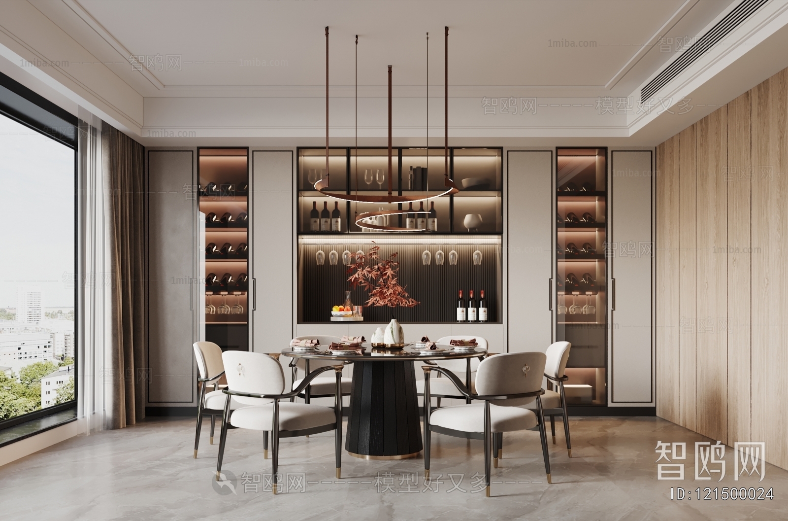 New Chinese Style Dining Room