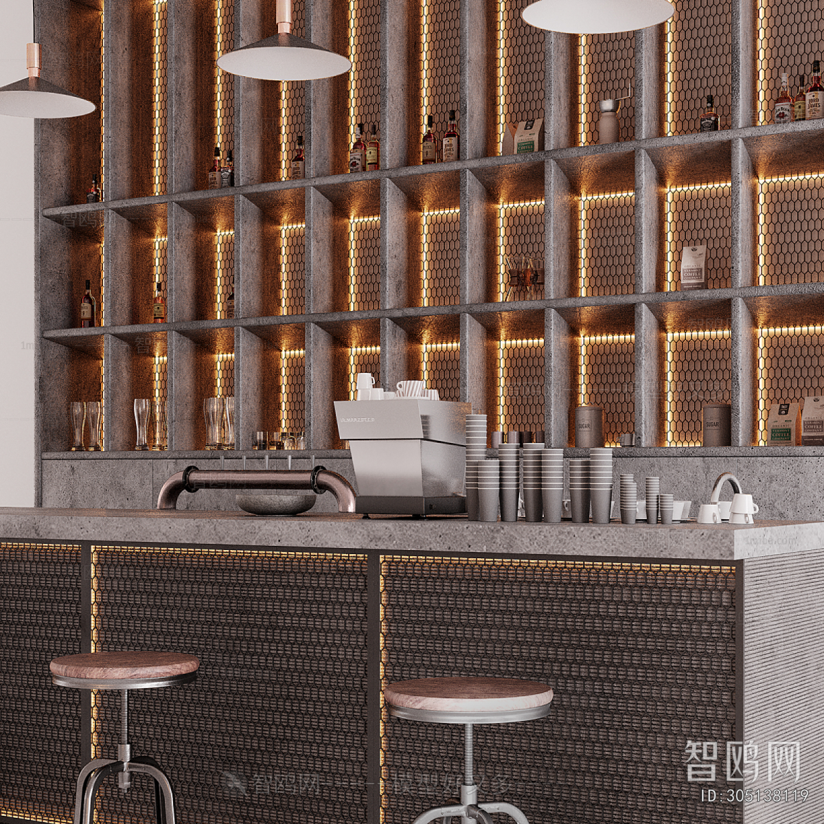 Modern Counter Bar