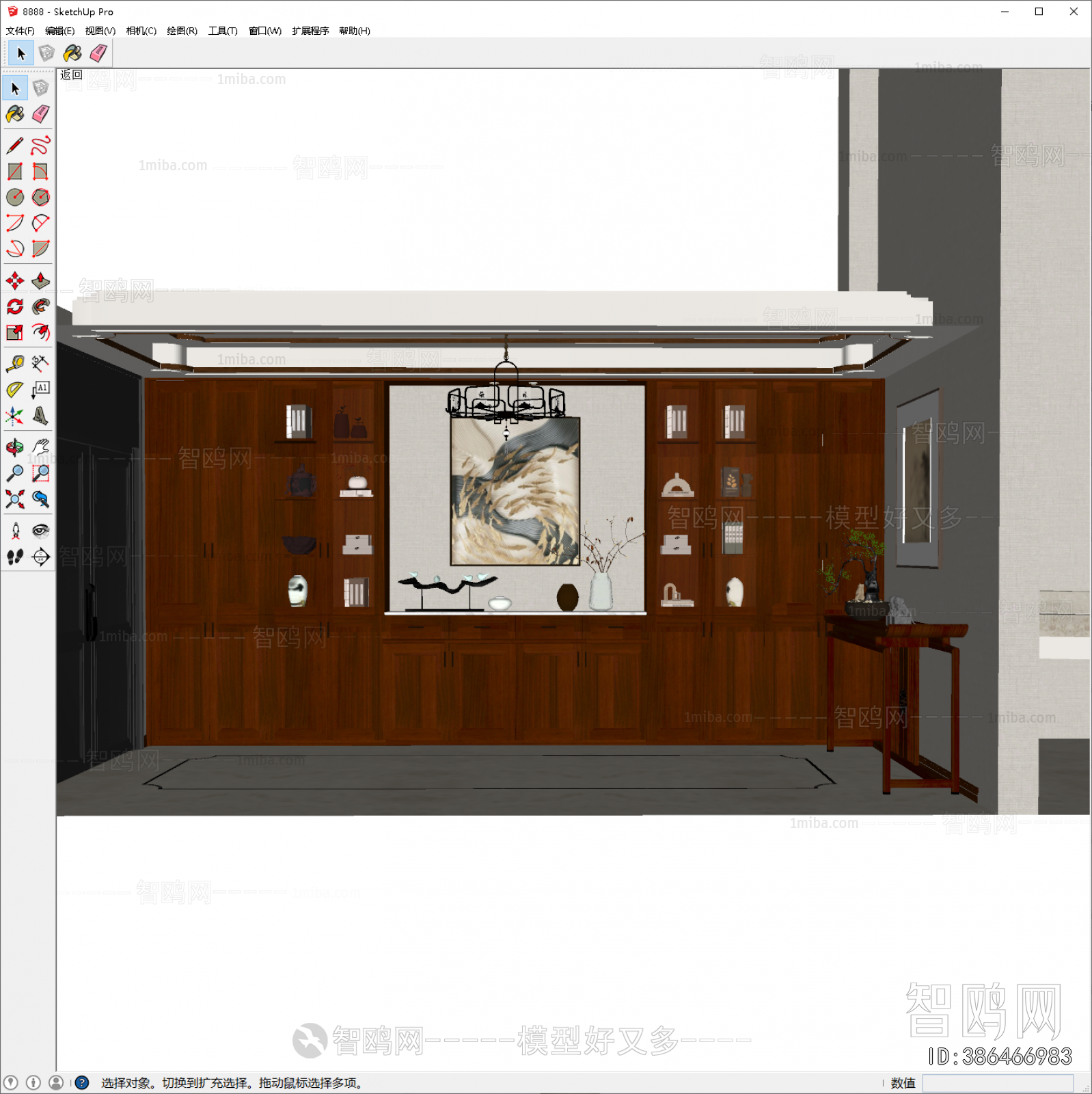 New Chinese Style Decorative Cabinet
