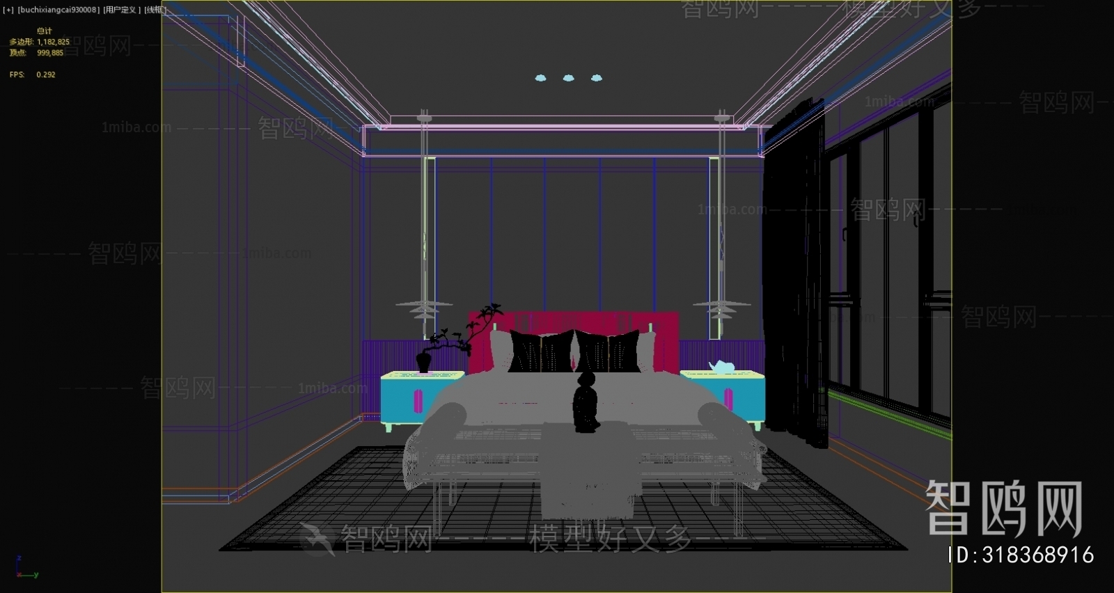 New Chinese Style Bedroom