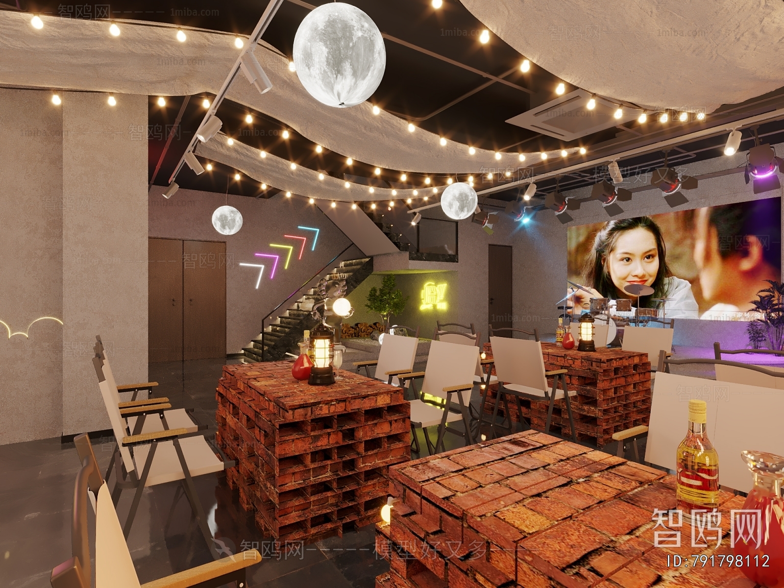 Industrial Style Bar