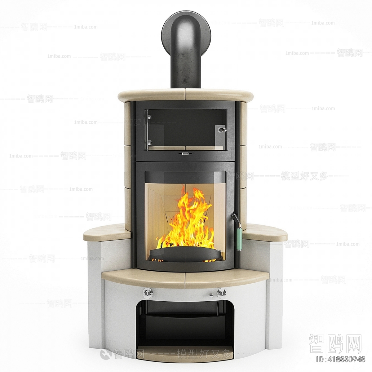 Industrial Style Fireplace