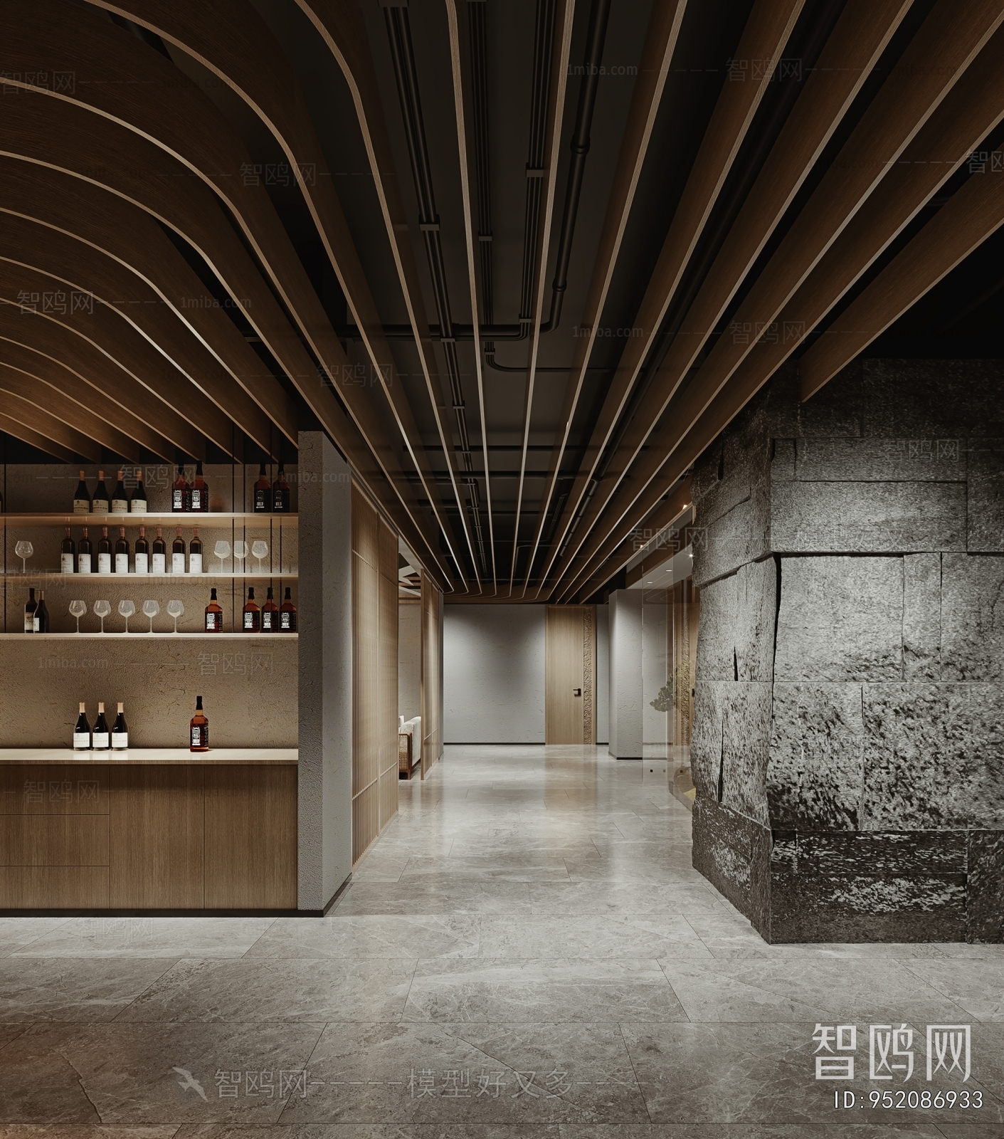 Wabi-sabi Style Corridor