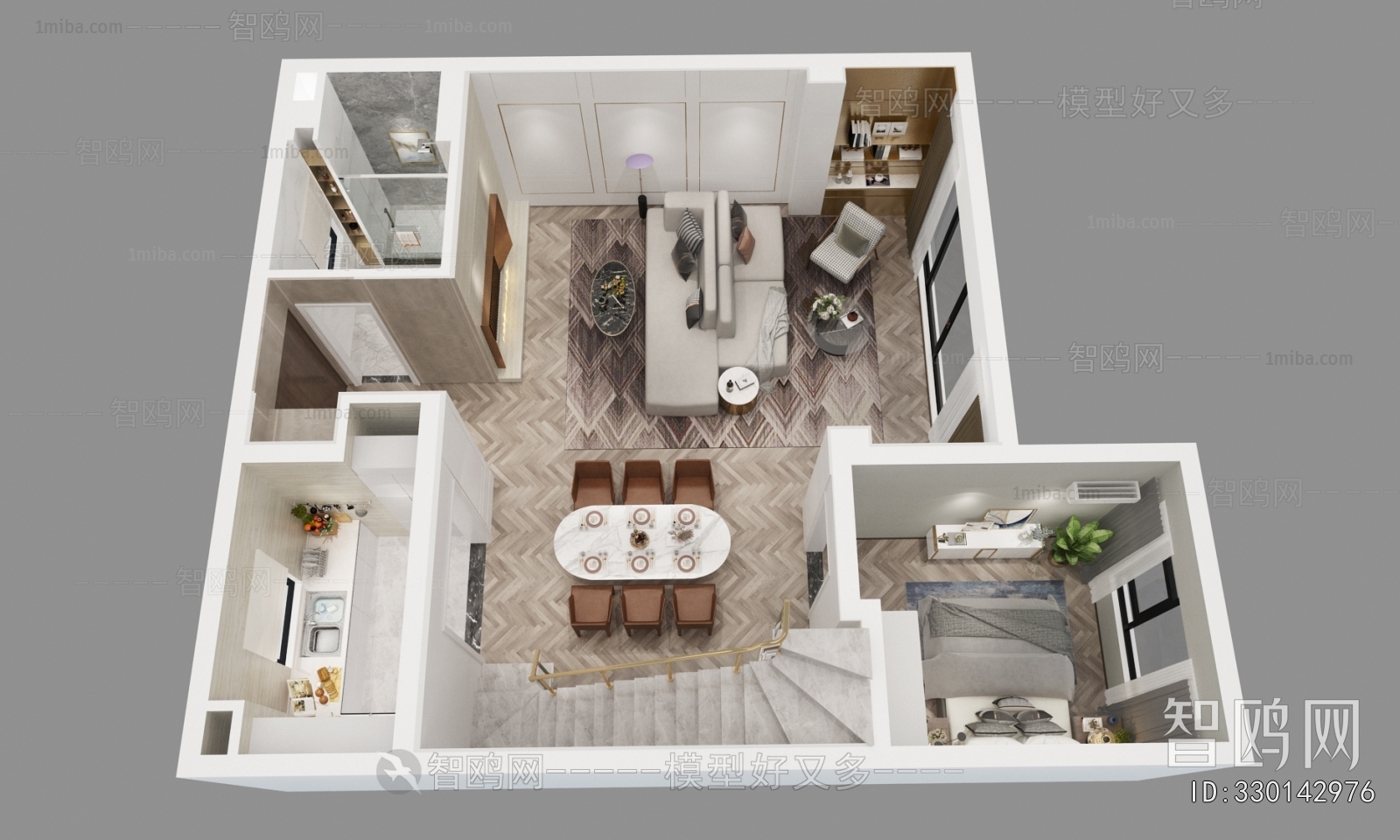 Modern A Bird's-eye View Of Home Decoration