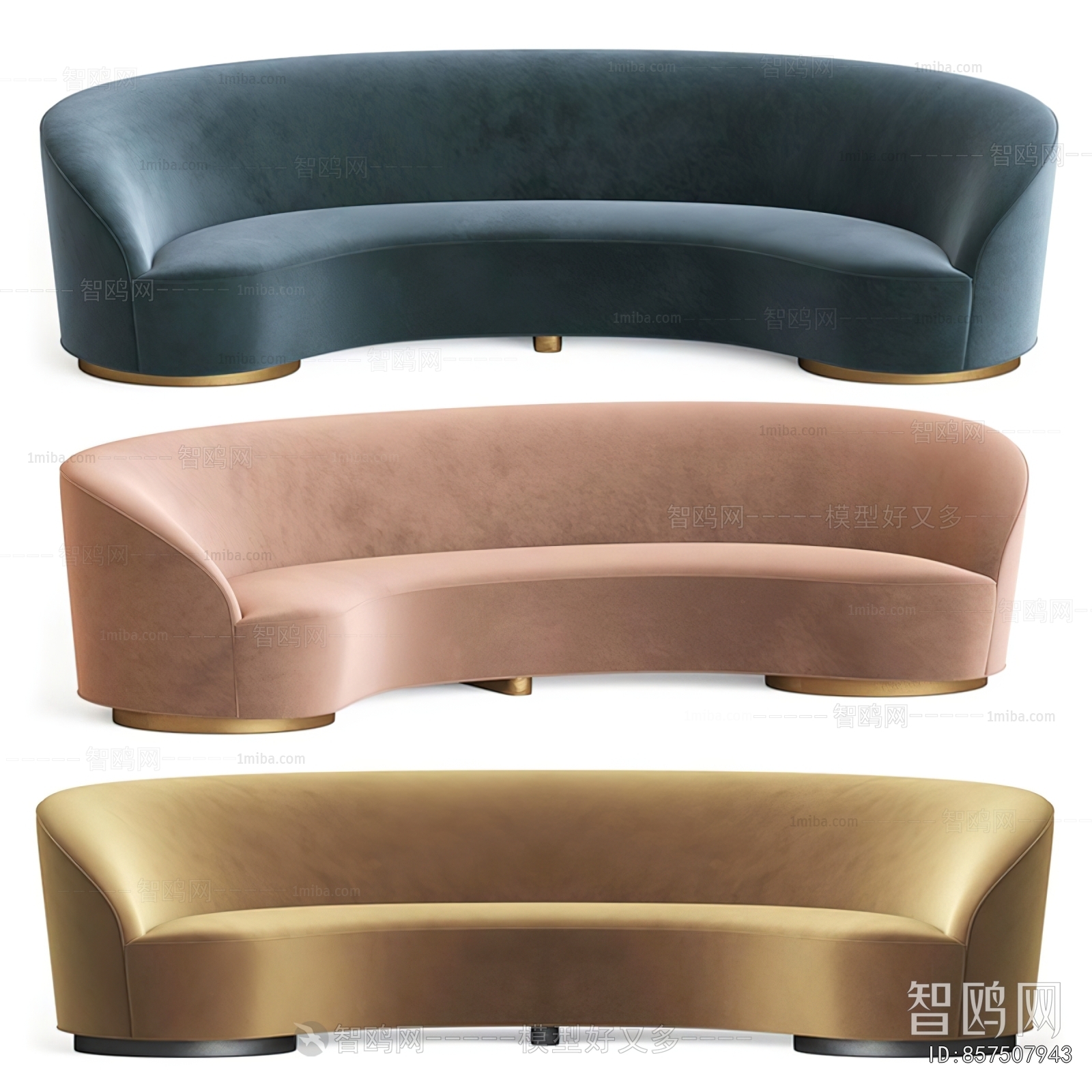 Modern Curved Sofa