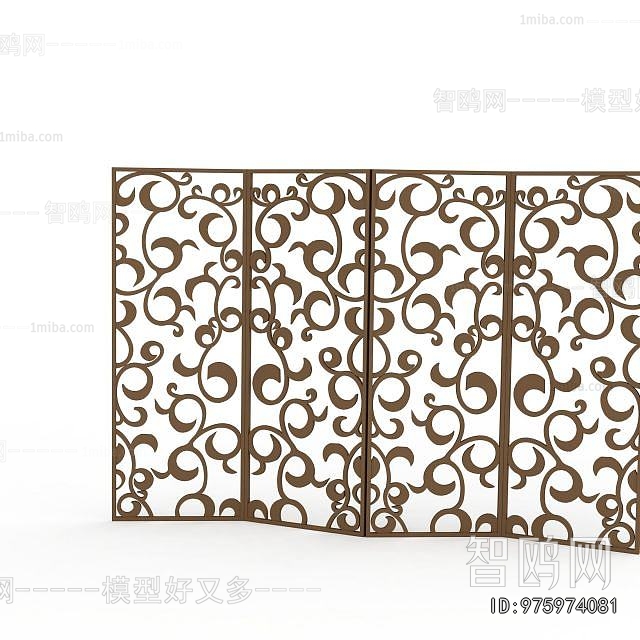 New Chinese Style Wooden Screen Partition