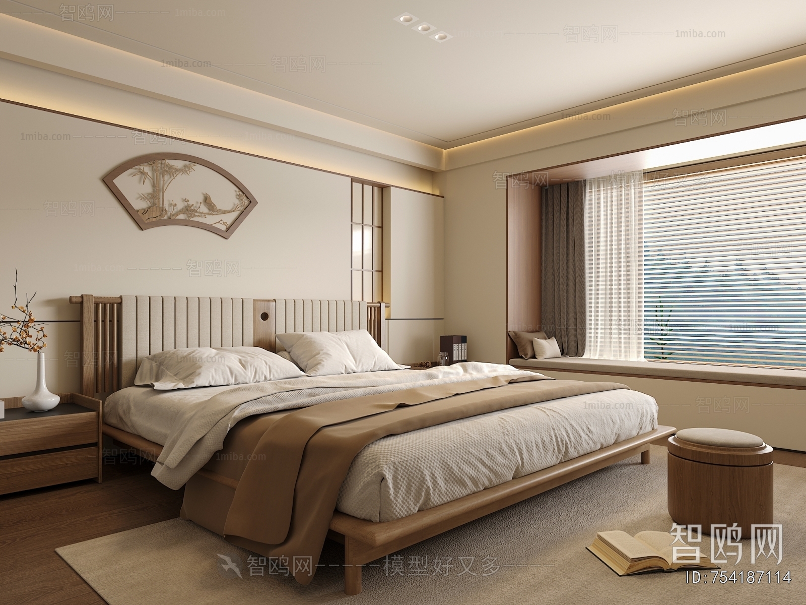 New Chinese Style Bedroom