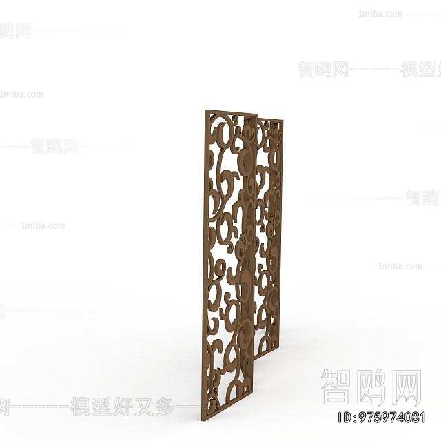 New Chinese Style Wooden Screen Partition