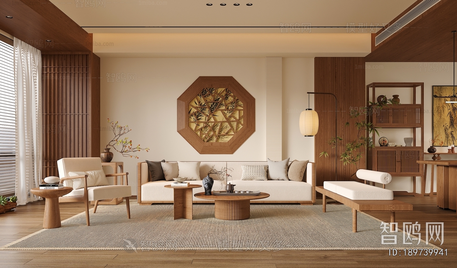 New Chinese Style A Living Room