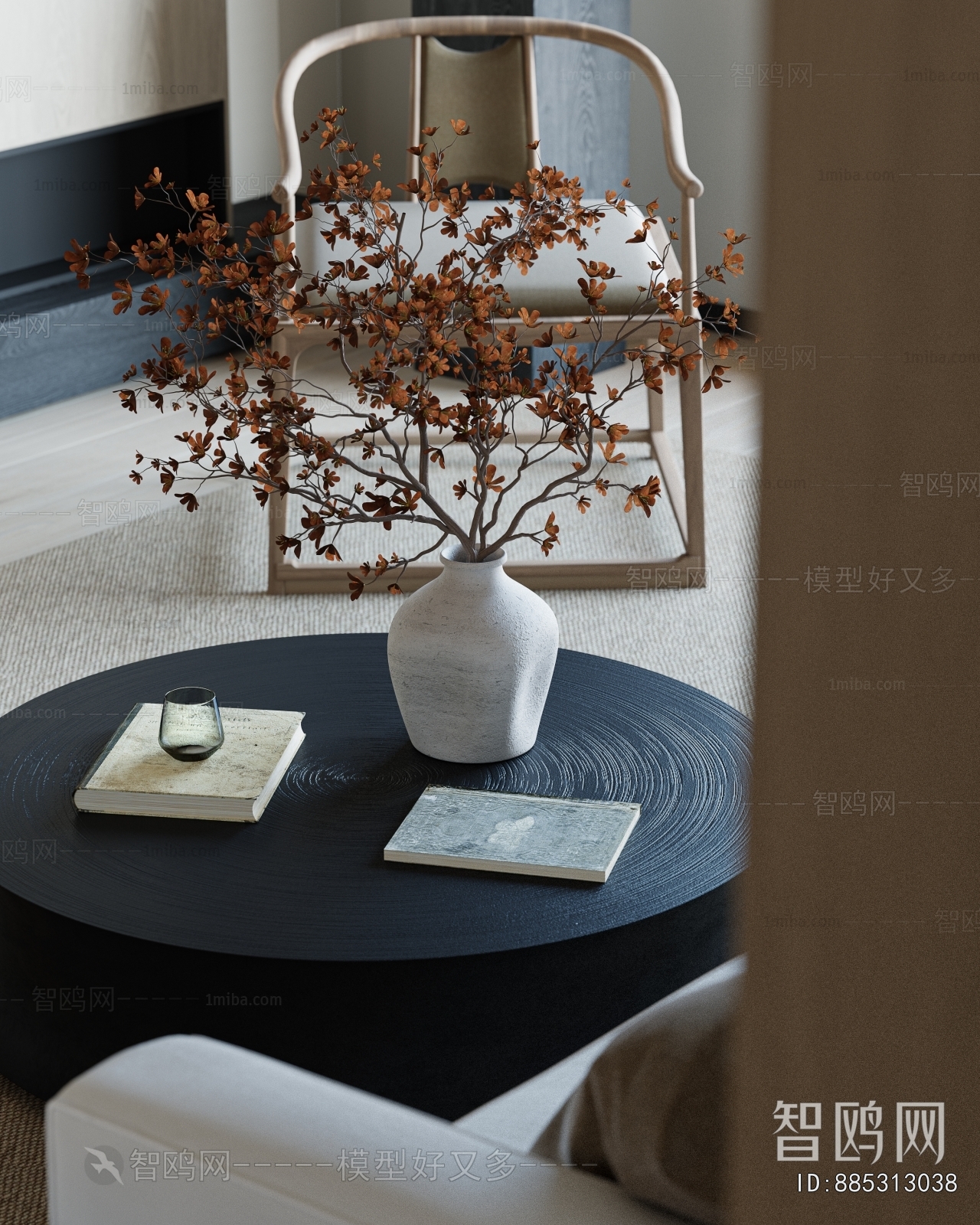 New Chinese Style A Living Room