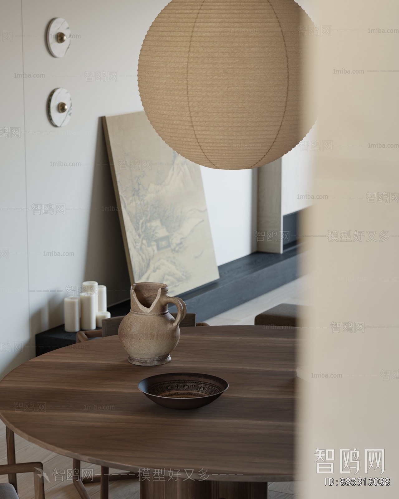 New Chinese Style A Living Room