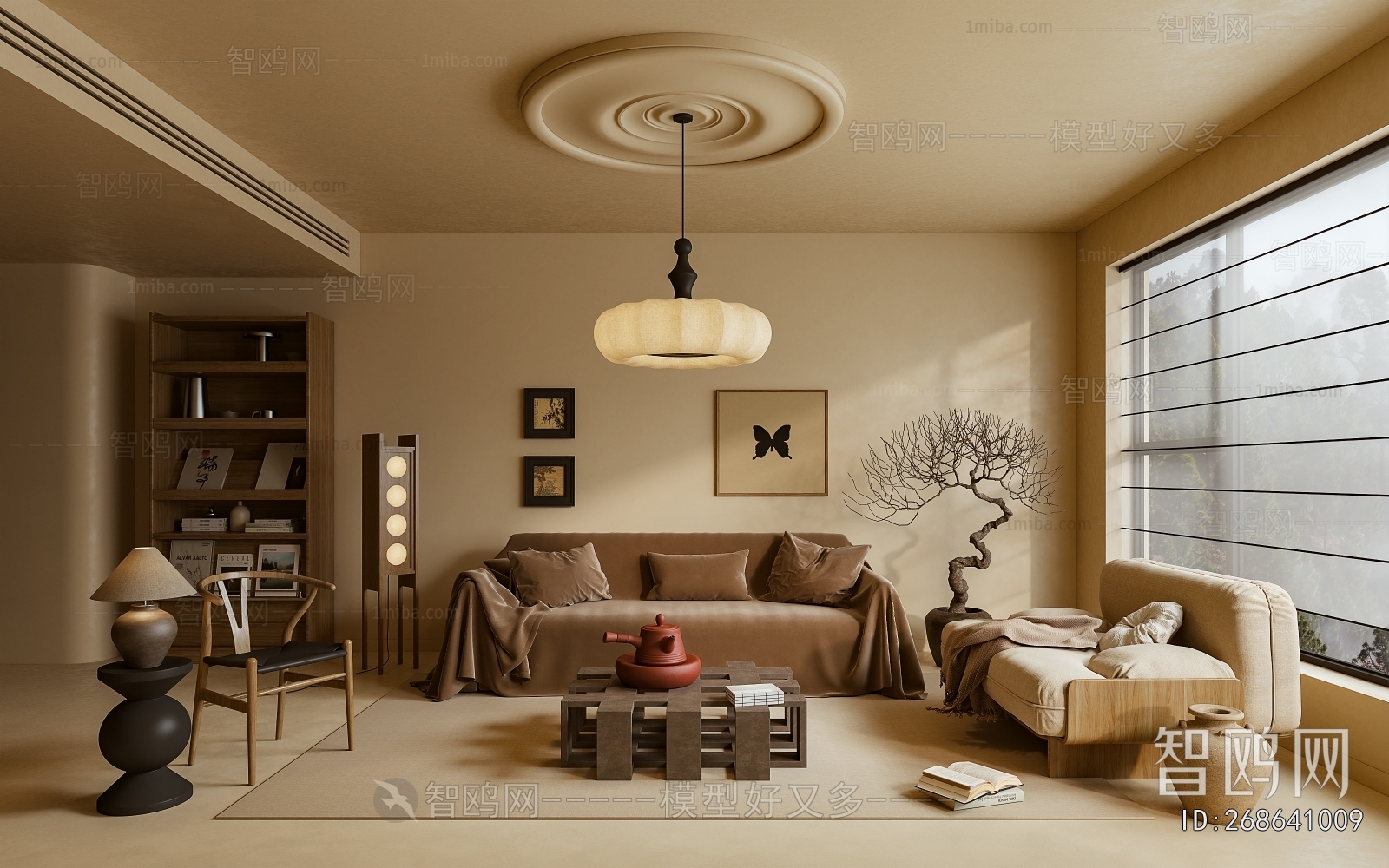 Wabi-sabi Style A Living Room