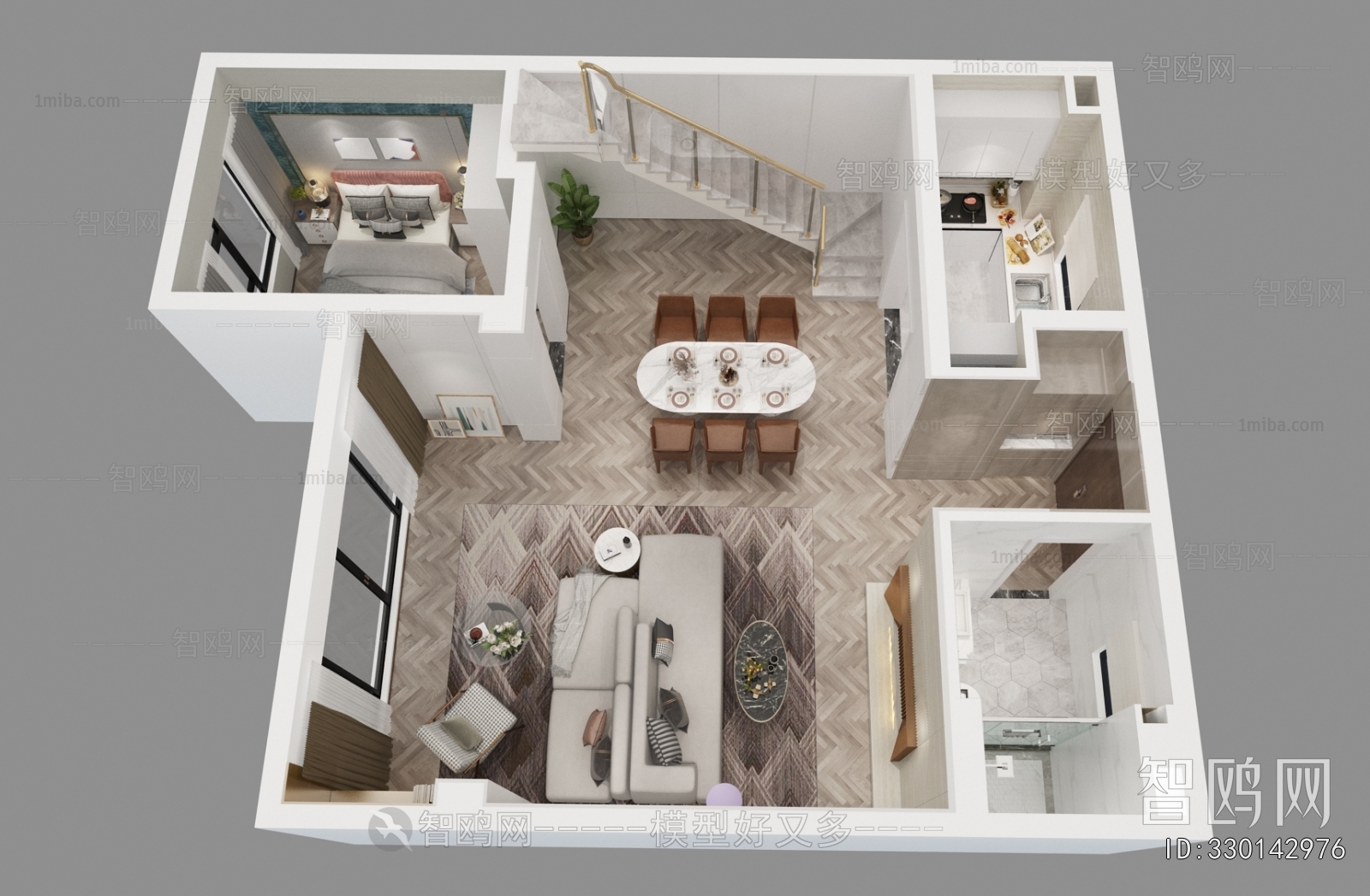 Modern A Bird's-eye View Of Home Decoration