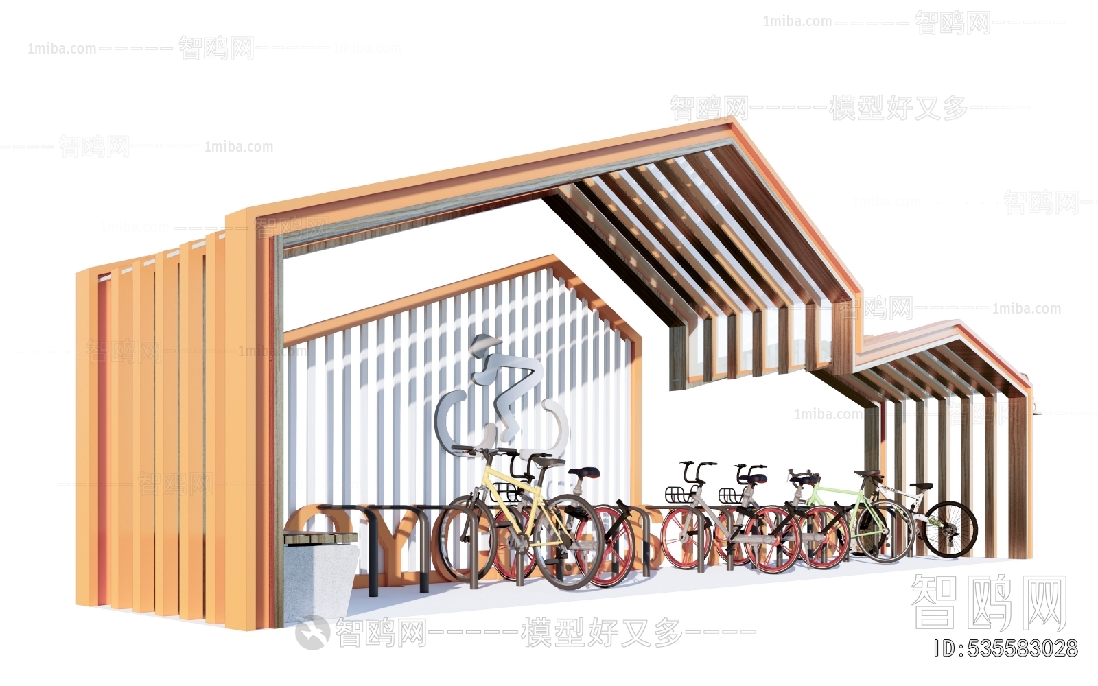 Modern Outdoor Parking Lot