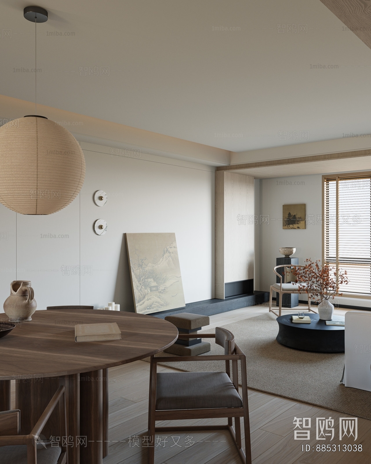 New Chinese Style A Living Room