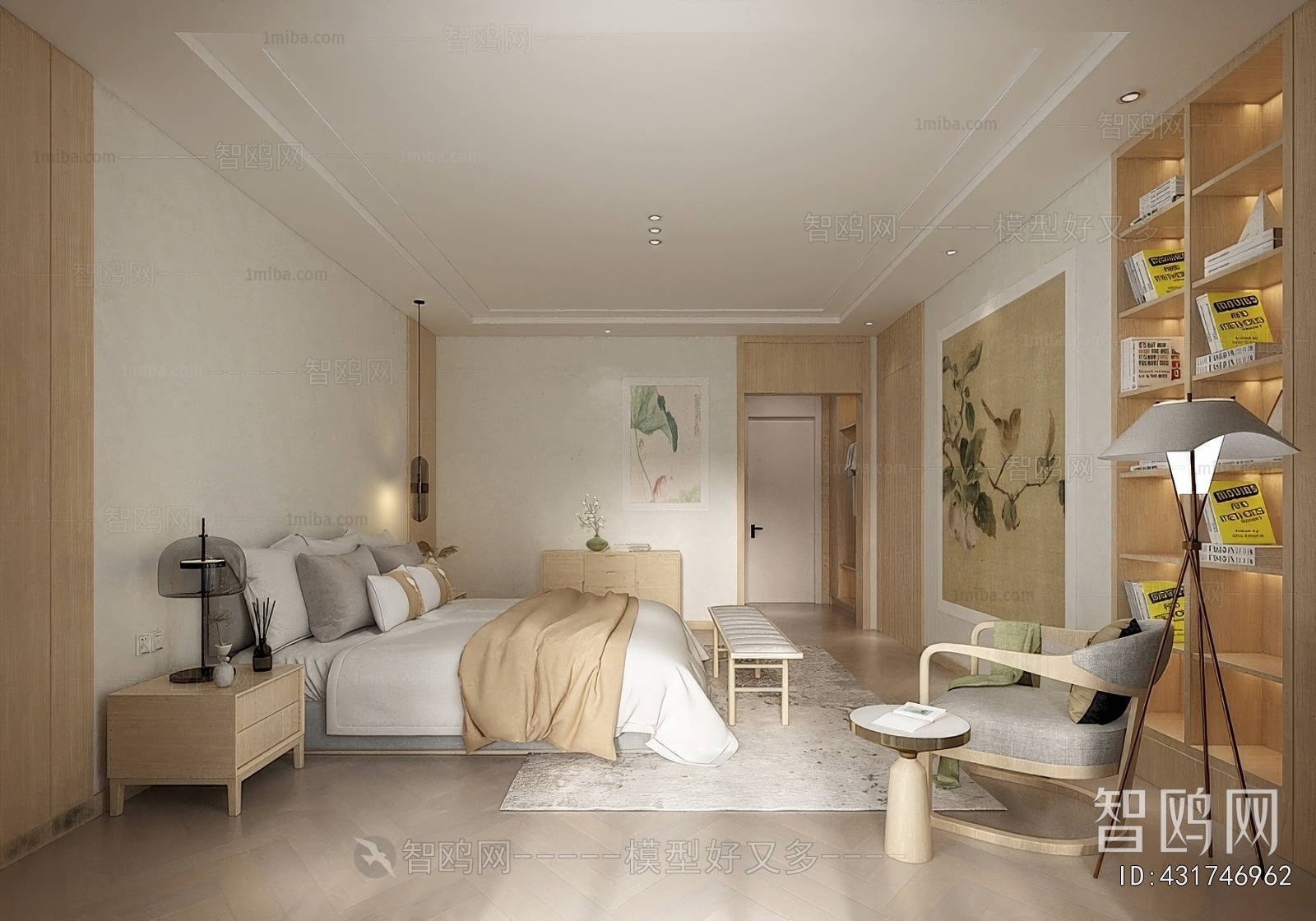 New Chinese Style Bedroom