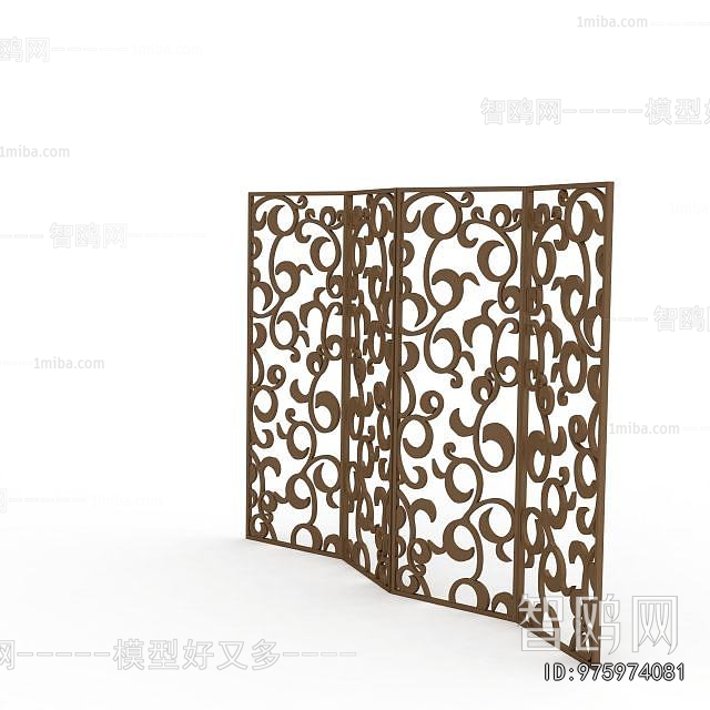 New Chinese Style Wooden Screen Partition