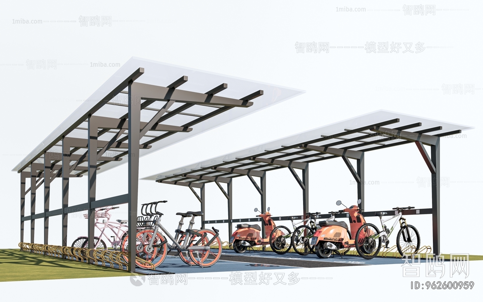 Modern Outdoor Parking Lot