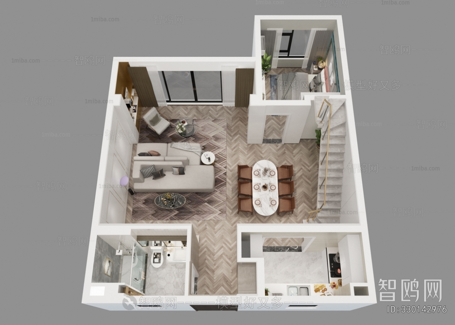 Modern A Bird's-eye View Of Home Decoration