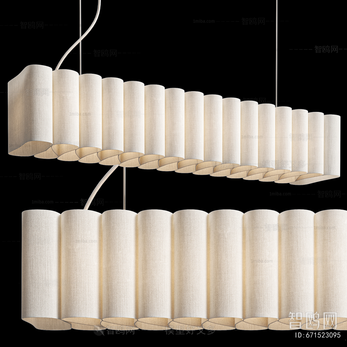 Modern Long Chandelier