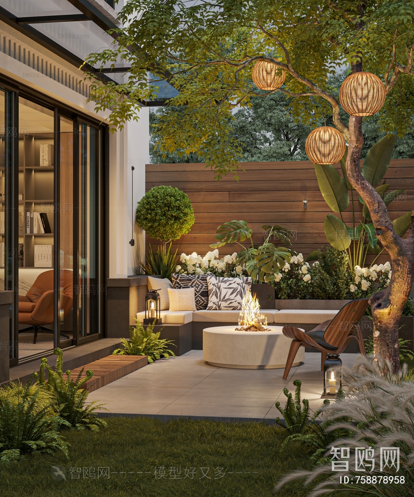 Modern Courtyard/landscape