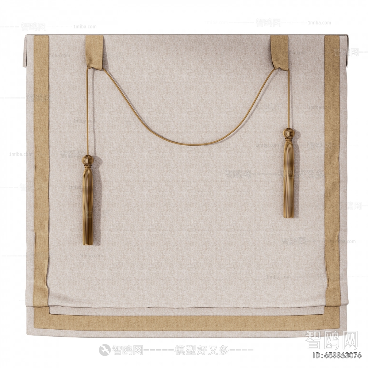 New Chinese Style Roman Curtain