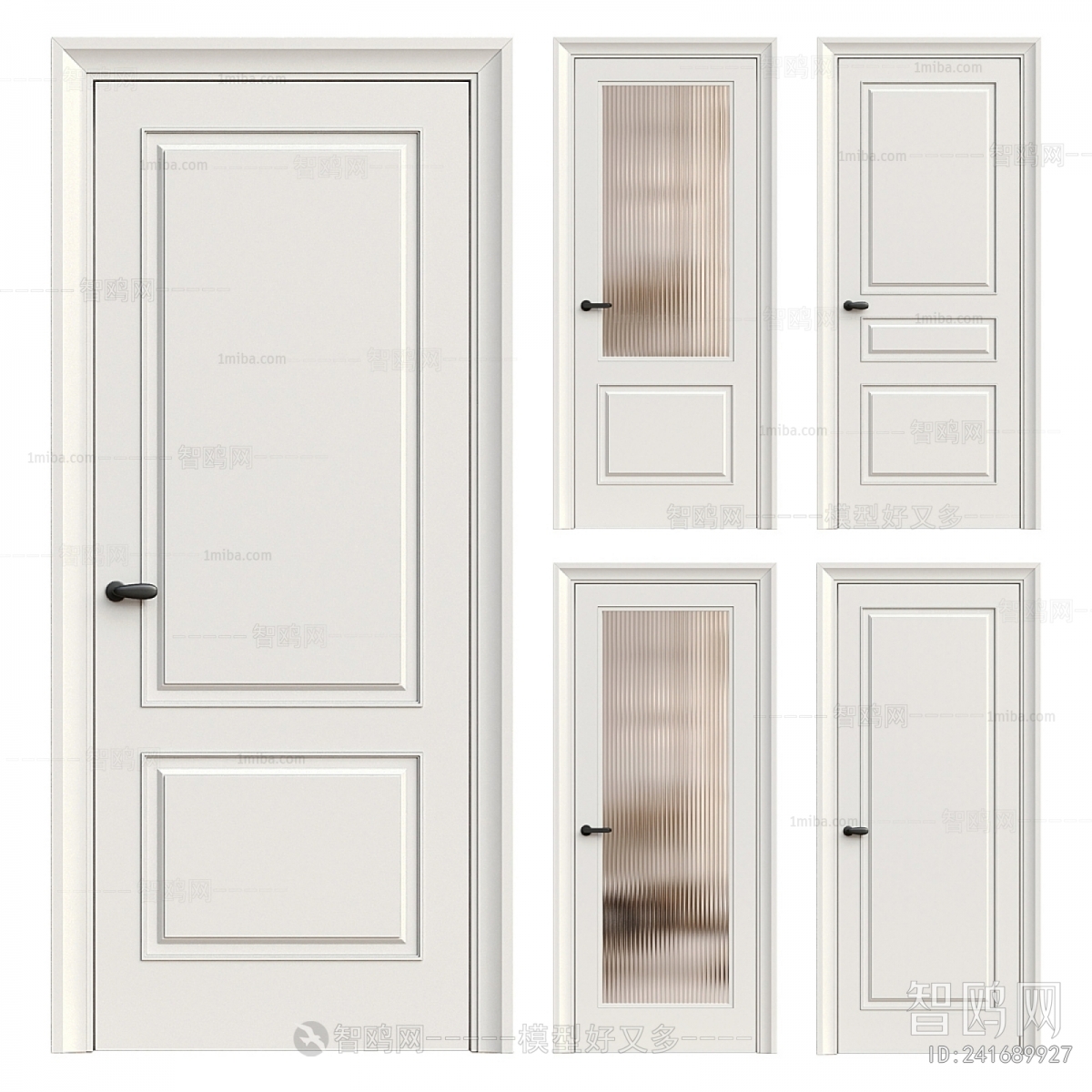 Simple European Style Single Door