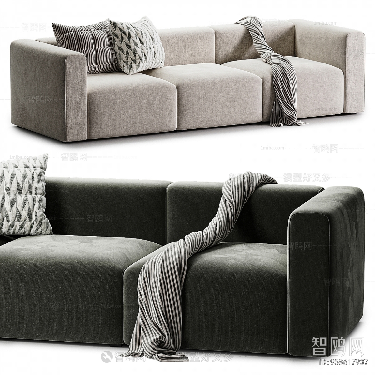 Modern Three-seat Sofa
