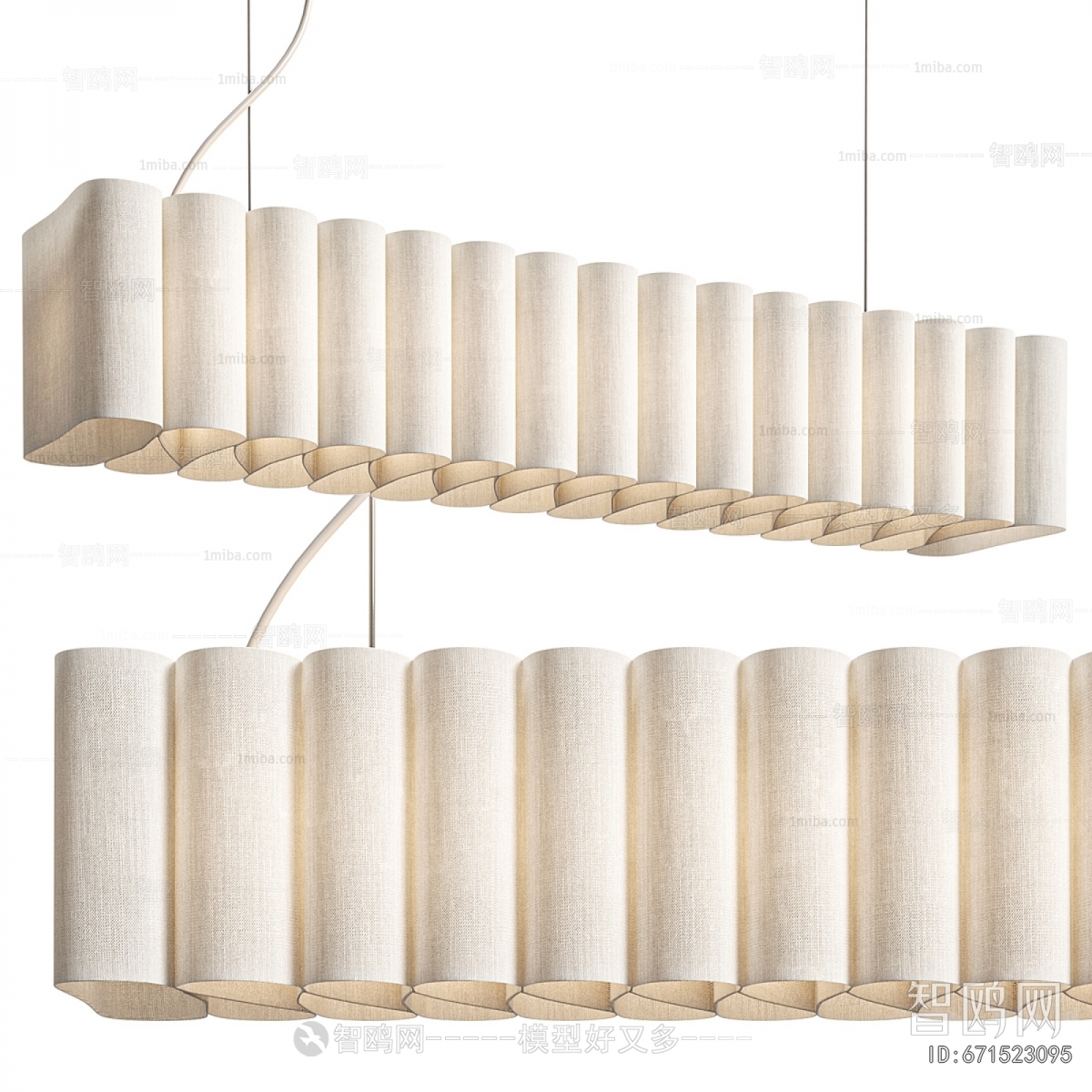 Modern Long Chandelier