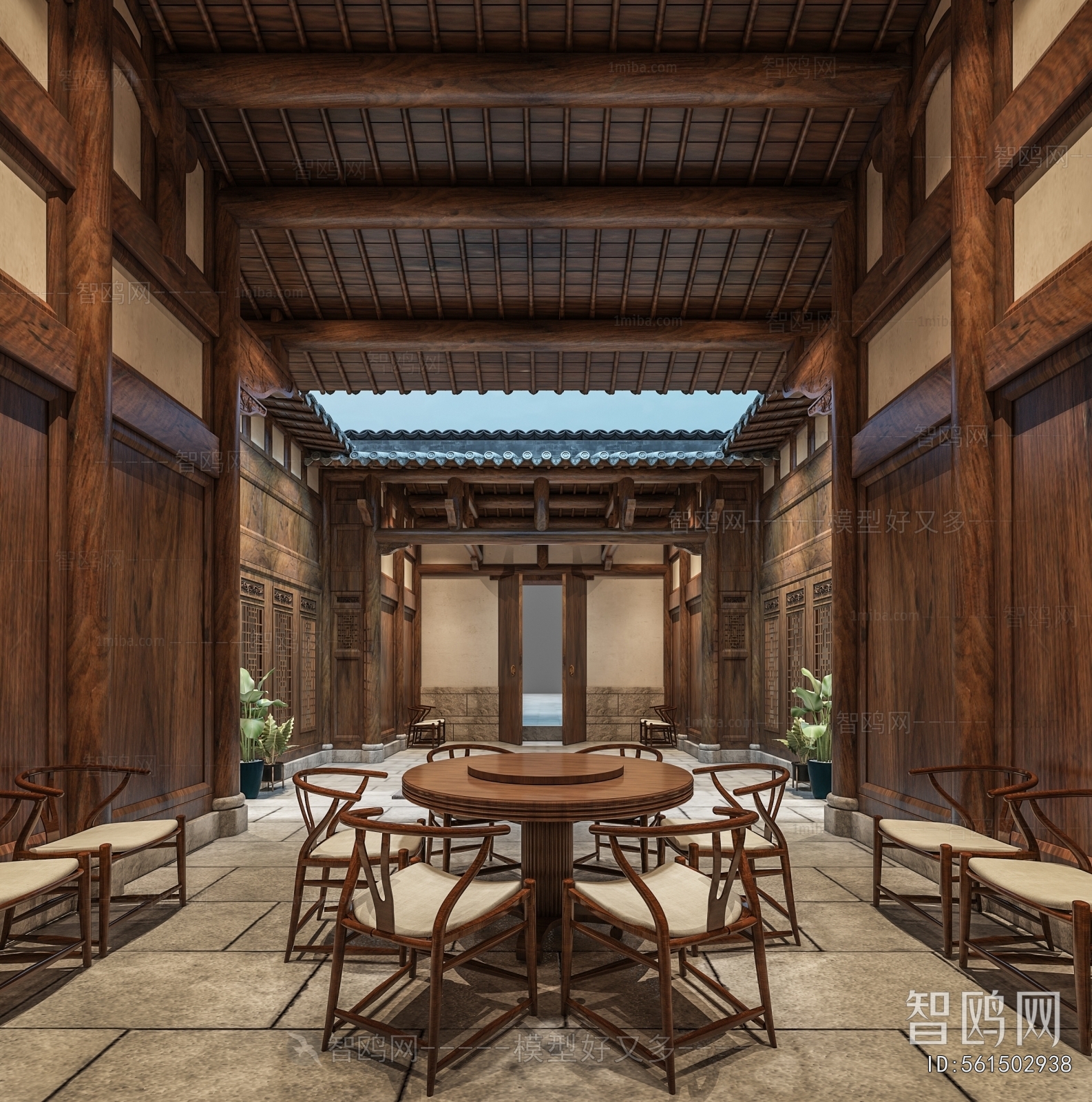 New Chinese Style Courtyard/landscape