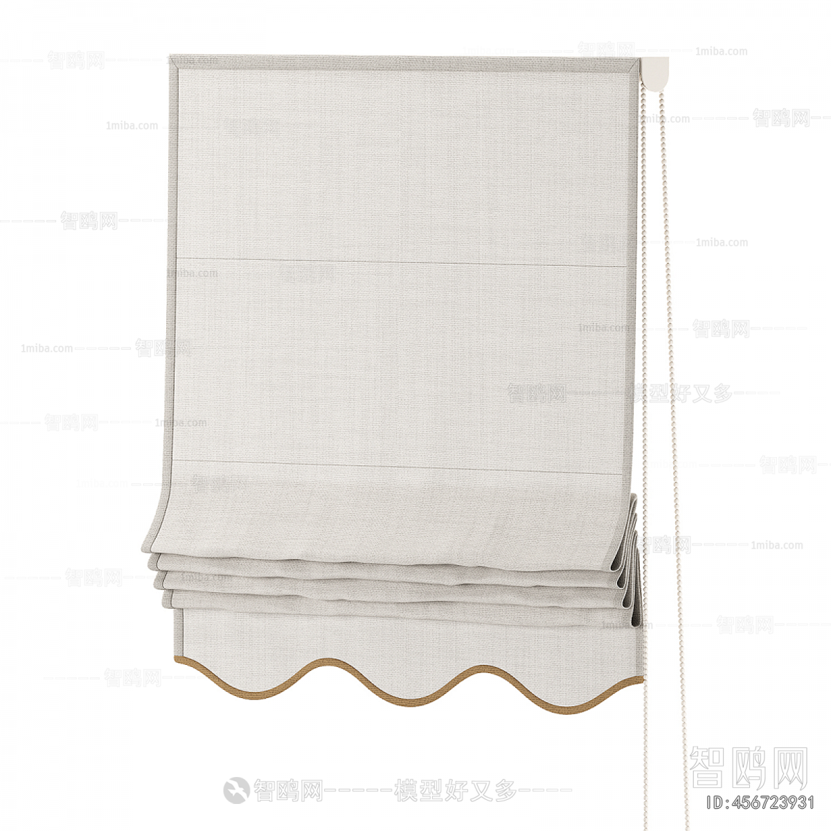 New Chinese Style Roman Curtain
