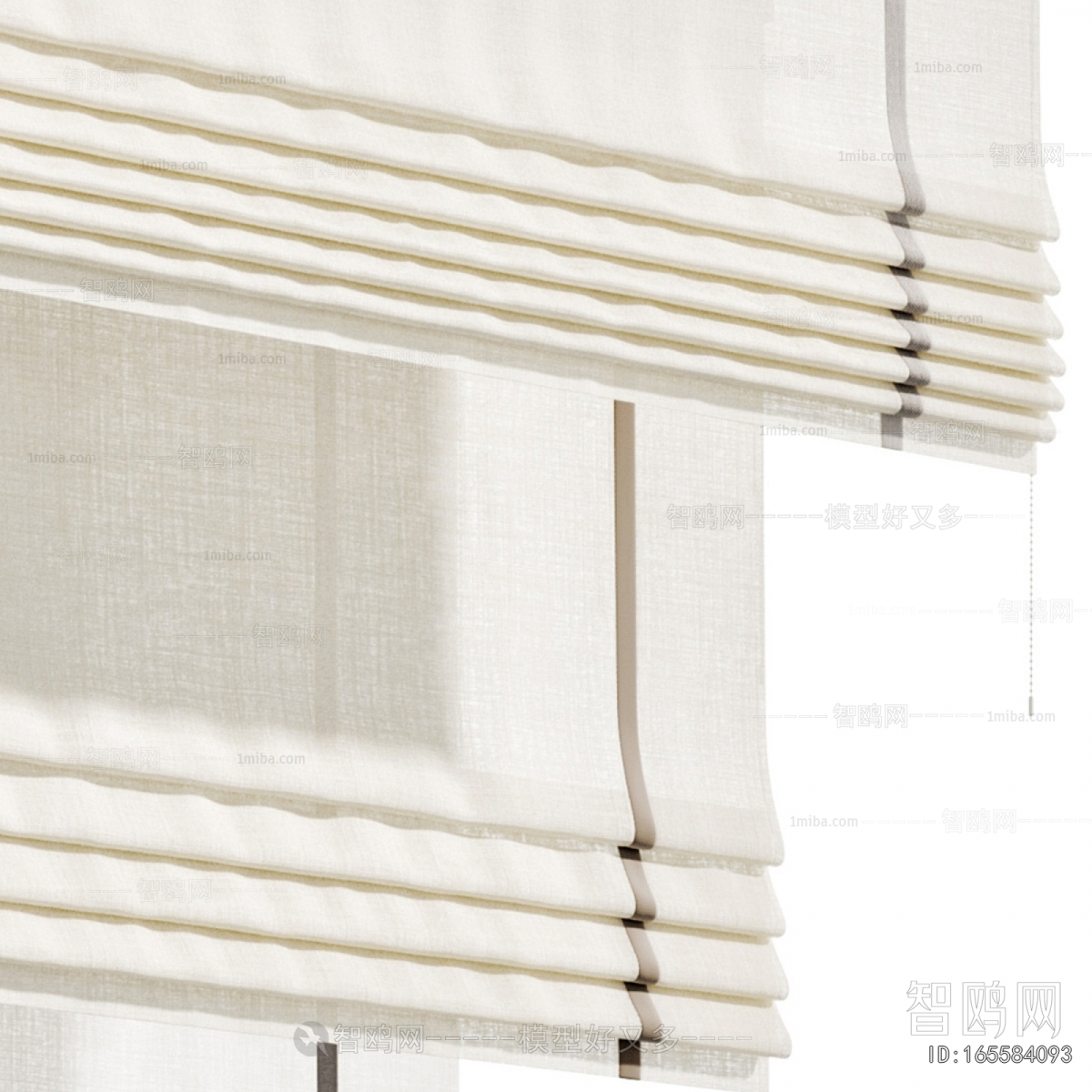 New Chinese Style Roman Curtain