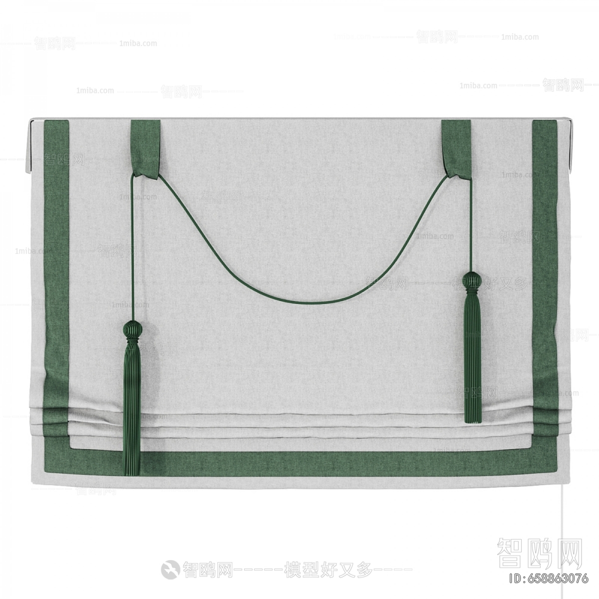 New Chinese Style Roman Curtain