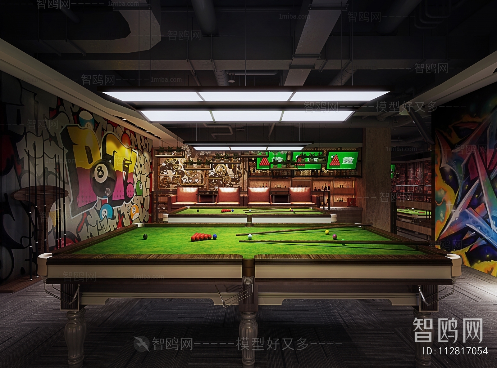 Modern Billiard Room