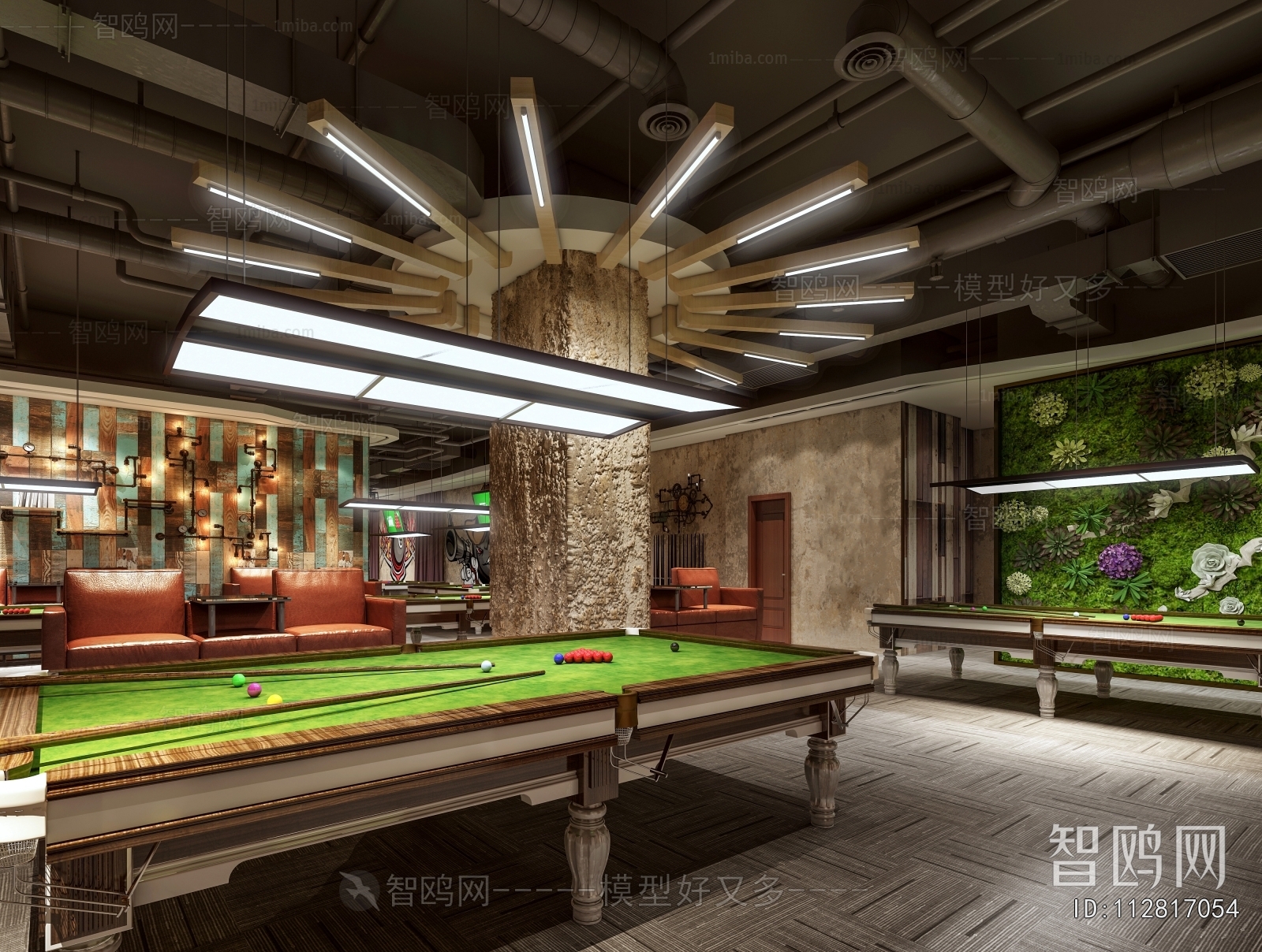 Modern Billiard Room