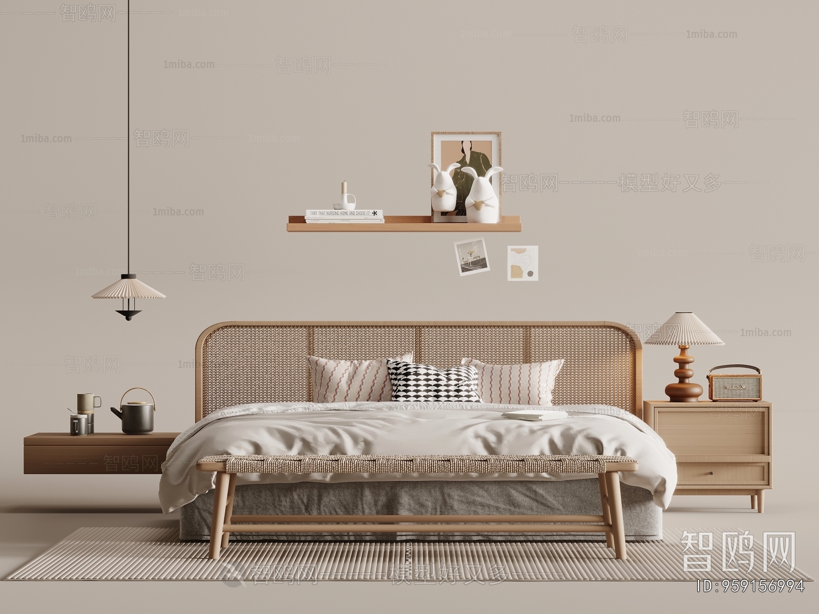 Nordic Style Double Bed