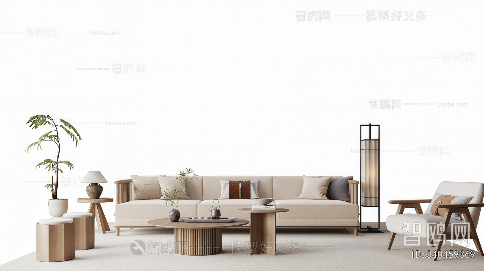 New Chinese Style Sofa Combination