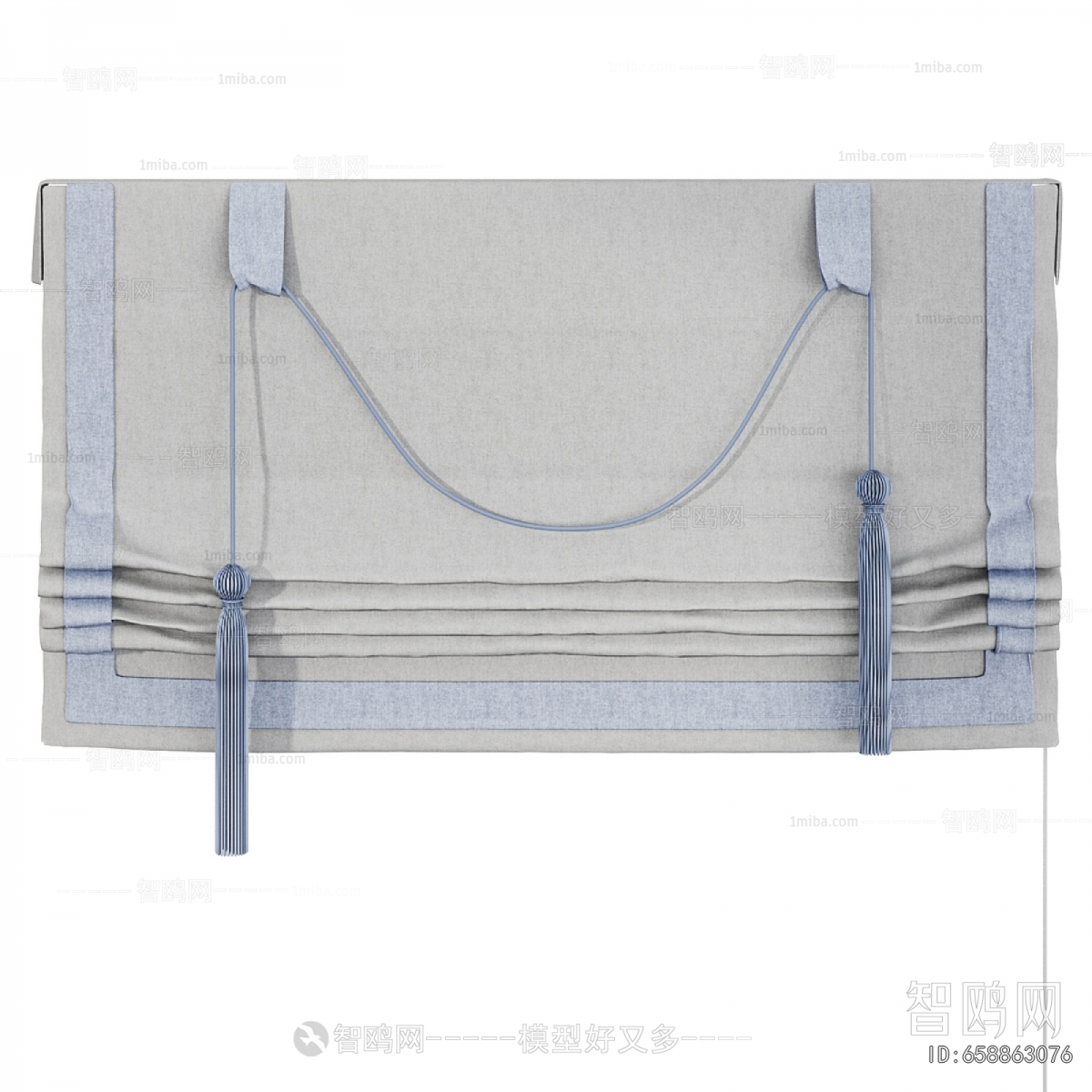 New Chinese Style Roman Curtain