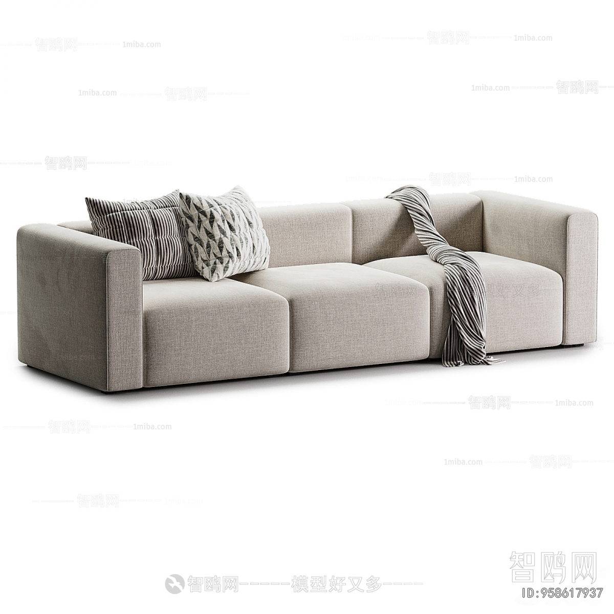 Modern Three-seat Sofa