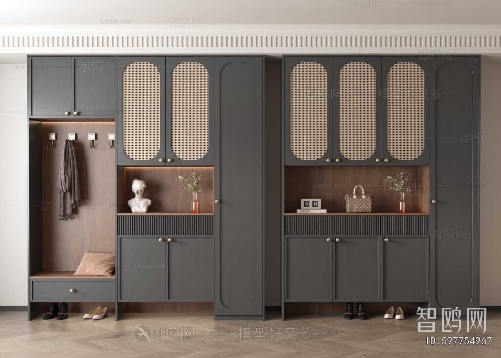 French Style Shoe Cabinet