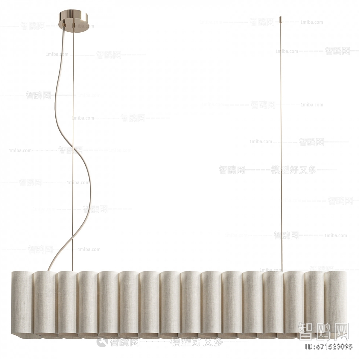 Modern Long Chandelier