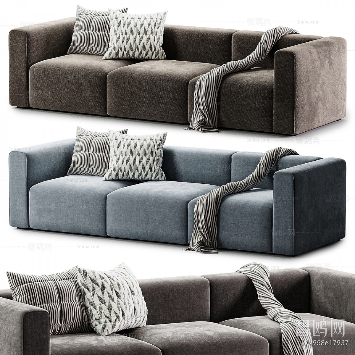 Modern Three-seat Sofa