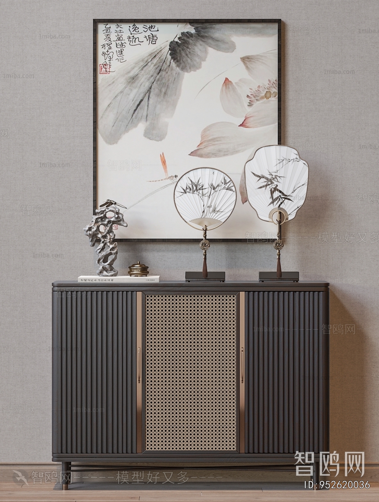 New Chinese Style Entrance Cabinet