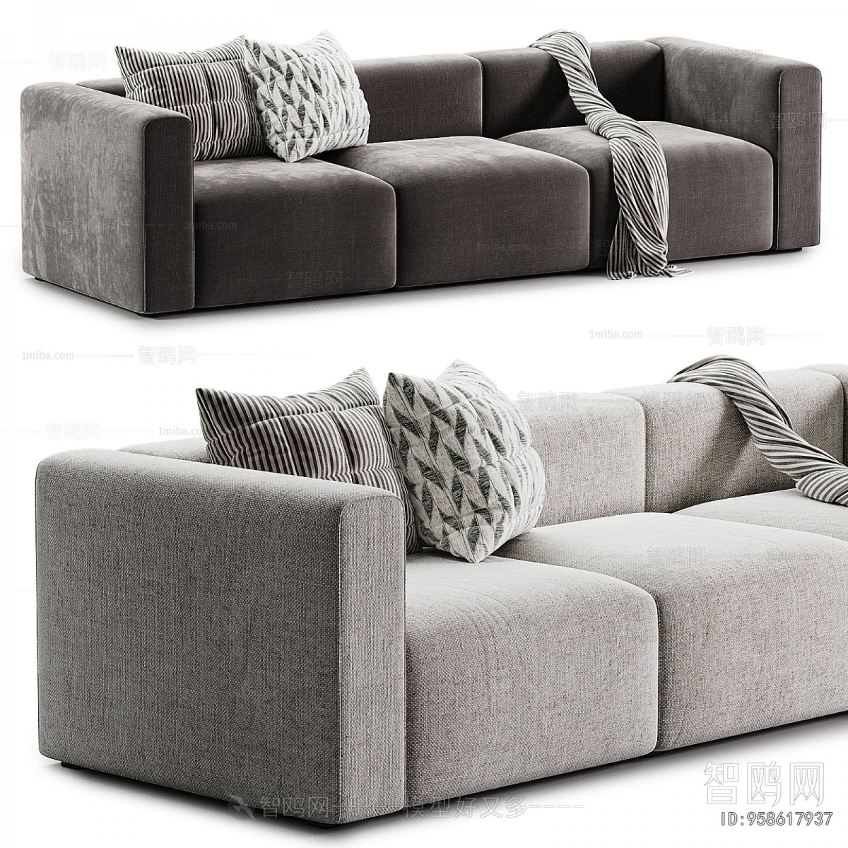Modern Three-seat Sofa