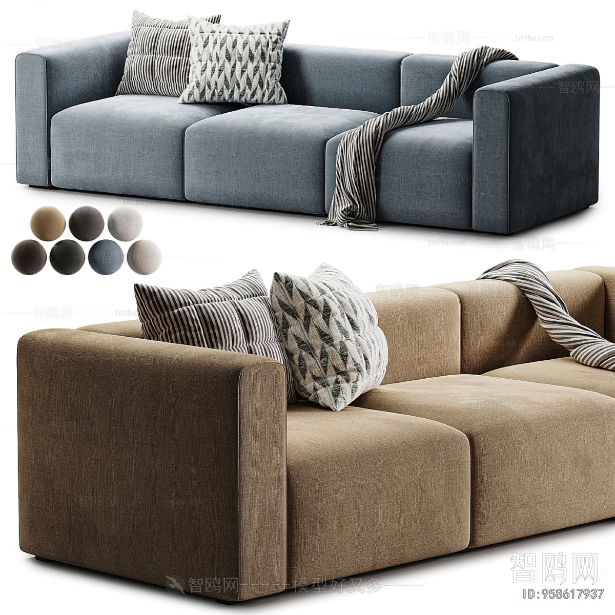 Modern Three-seat Sofa