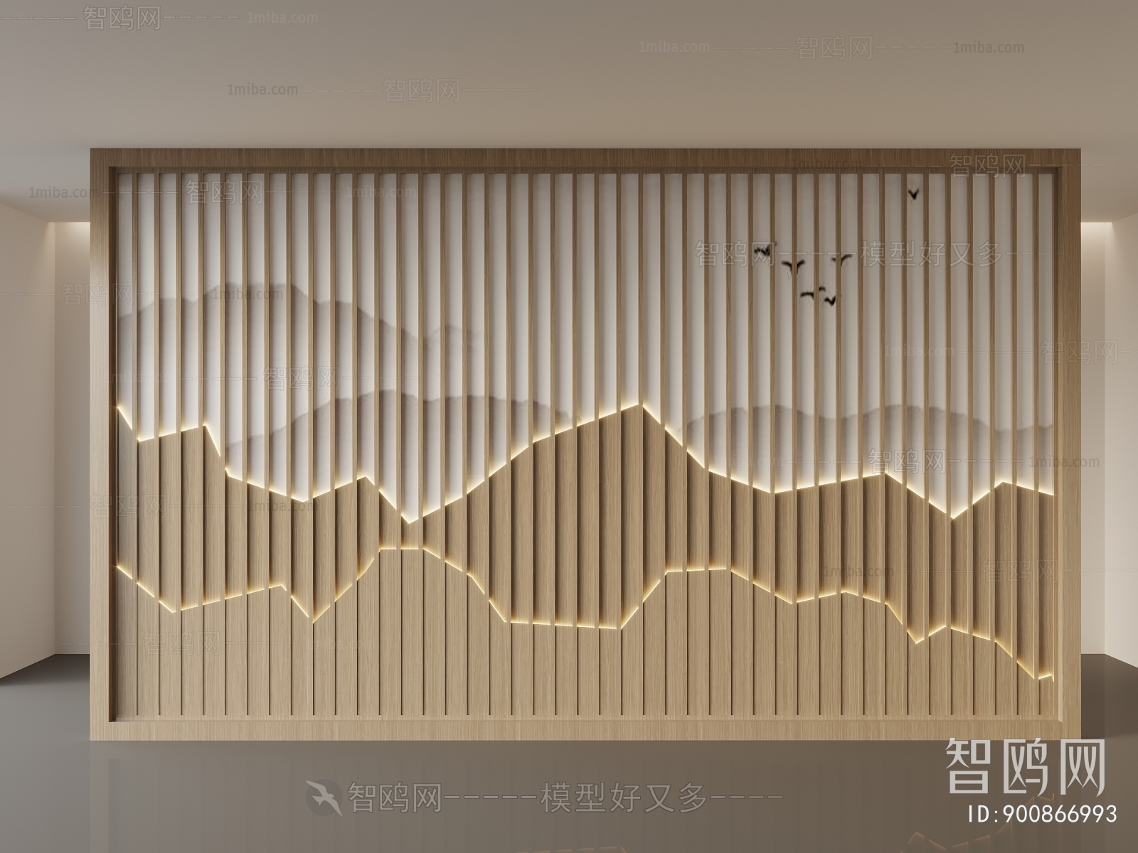 New Chinese Style TV Wall